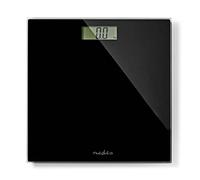 Nedis Bilancia Digitale | Digitale | Nero | Vetro Temperato | Massima capacità di pesatura: 150 kg Nero
