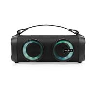 Nedis Bluetooth® Party Boombox | 5 hrs | 2.0 | 24 W | Riproduzione multimediale: AUX/USB | collegabile | Con impugnatura | Luci da festa | Nero