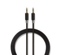 Nedis, Cavo audio stereo rotondo 2 connettori Jack 3,5mm maschio 1m