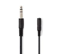 Nedis CAGL23050BK50 cavo audio 5 m 6,35 mm Nero - Nouvo