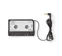 NEDIS Car Audio ACON2200BK - Adattatore per cassetta ausiliaria, 3,5 mm, lunghezza della corda 1 m, colore: Nero