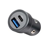 Nedis, Caricabatterie Auto 38W con Doppia Porta USB-C PD 20W USB-A QC 3.0