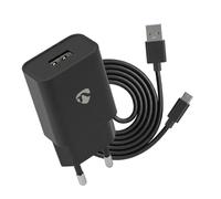 Nedis, Caricabatterie USB-A 5W con Cavo Micro-USB 1m Incluso Compatto, Nero