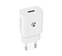 Nedis Caricabatterie USB da casa con 1 porta - 2,4A / bianco