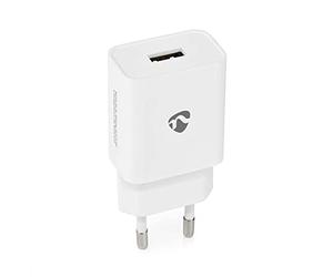Nedis Caricabatterie USB da casa con 1 porta - 2,4A / bianco