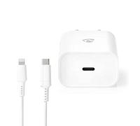 NEDIS Caricatore da parete | 1.67 A / 2.22 A / 3.0 A | Numero di uscite: 1 | Tipo di porta: 1 x USB-C™ | Lightning 8-Pin (sciolto) Cavo | 1,0 m | 15/20 W | Selezione automatica della tensione