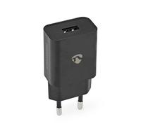 Nedis, Caricabatterie 12W USB-A 2.4A Veloce per Smartphone e Tablet, Nero