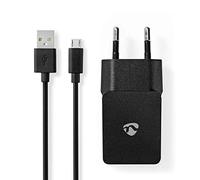Nedis - Caricatore da parete 2.1 A C flessibile, Micro USB