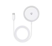Nedis, Caricatore Senza Fili Magnetico 15W con Supporto Universale, Bianco