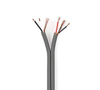 NEDIS Cavo audio bilanciato stereo, 2x (2x 0,16 mm2), grigio scuro, 100 m, bobina