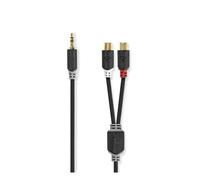 Nedis, Cavo audio da Jack 3,5 mm maschio a doppio RCA femmina 0,2 m