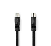 NEDIS Cavo audio DIN | spina DIN 5 pin | spina DIN 5 pin | nichelato | 1.00 m | rotondo | PVC | nero | etichetta
