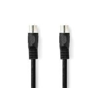 NEDIS Cavo audio DIN | spina DIN 5 pin | spina DIN 5 pin | nichelato | 2.00 m | rotondo | PVC | nero | etichetta