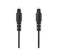 Nedis, Cavo audio ottico Toslink maschio 2m Suono digitale, Nero
