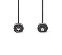 NEDIS Cavo audio ottico - Toslink maschio - mini toslink - 1.00 m - rotondo - PVC - nero - etichetta