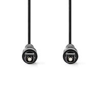 NEDIS Cavo audio ottico - Toslink maschio - Toslink maschio - 1.00 m - rotondo - PVC - nero - etichetta