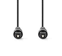 NEDIS Cavo audio ottico - Toslink maschio - Toslink maschio - 2.00 m - rotondo - PVC - nero - etichetta