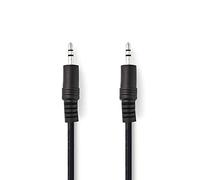 NEDIS Cavo Audio Stereo | 3,5 mm Maschio | 3,5 mm Maschio | Placcato Nickel | Tondo | Nero | Scatola 10.0 m 10.0 m