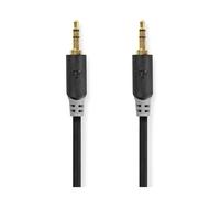 Nedis, Cavo audio stereo rotondo 2 connettori Jack 3,5mm maschio 1m