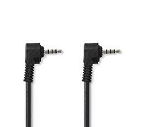 NEDIS Cavo Audio Video | 3,5 mm Maschio | 3,5 mm Maschio | Placcato Nickel | Tondo | PVC | Nero 2.00 m 2.00 m