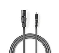 Nedis - Cavo audio XLR a 3 poli maschio - RCA maschio