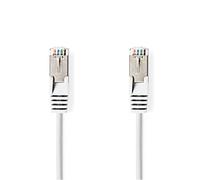 Nedis Cavo Cat 6a | SF/UTP | RJ45 (8P8C) maschio | RJ45 (8P8C) maschio | Tondo | PVC | Etichetta 0.50 m Bianco