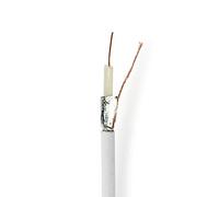 N CSBR4020WT1000 - Cavo antenna su rotolo, Coax 12, 100.0m, bianco