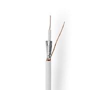 N CSBR4030WT1000 - Cavo antenna su rotolo, RG59U, 100.0m, bianco