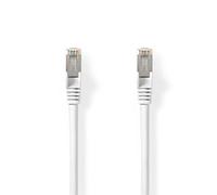 NEDIS Cavo di Rete Cat 8.1 | S/FTP | RJ45 Maschio | RJ45 Maschio | 0.50 m | Tondo | LSZH | Bianco | Label