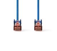 Nedis Cavo di rete CAT6 - Connettore RJ45 - Connettore RJ45 - S/FTP - 10 m - Rotondo - LSZH - Blu - Etichetta
