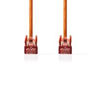Nedis Cavo di rete CAT6 - Connettore RJ45 - Connettore RJ45 - S/FTP - 5.00 m - Rotondo - LSZH - Arancione - Etichetta