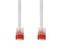 NEDIS Cavo di rete CAT6 - Connettore RJ45 - Connettore RJ45 - U/UTP - 30 m - Rotondo - PVC - Bianco - Etichetta