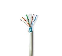 Nedis Cavo di rete - CAT6 - Stranded - F/UTP - Rame - 50 m - Interno - Rotondo - LSZH - Grigio - Scatola di traino