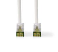 NEDIS Cavo di rete CAT7 - S/FTP - Connettore RJ45 - Connettore RJ45-15 m - Snagless - Rotondo - LSZH - Bianco - Etichetta