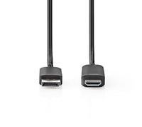 NEDIS - Cavo DisplayPort - Connettore DisplayPort | Connettore HDMI™ | Nichelato | 2.00 m | rotondo | PVC | Nero