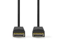 NEDIS Cavo Displayport | DisplayPort Maschio | DisplayPort Maschio | 8K@60Hz | Placcato Nickel | Tondo | PVC | Nero | Scatola 2.00 m 2.00 m