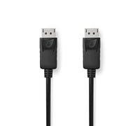 Nedis Cavo Displayport | DisplayPort maschio | DisplayPort maschio | 8K@60Hz | Placcato nickel | Tondo | PVC | Nero | Scatola 3.00 m 3.00 m