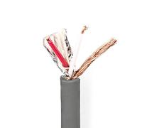 NEDIS Cavo DMX - 110 Ohm - 2 X 0,23 mm² - 100 m - Rotondo - PVC - Grigio scuro - Rotolo