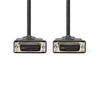 NEDIS Cavo DVI, DVI-I 24+5-pin maschio-DVI-I 24+5-pin maschio, nero, 2,0 m