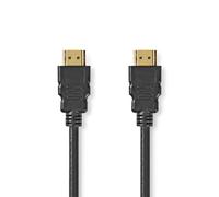 NEDIS Cavo HDMI ™ ad alta velocità con Ethernet, connettore HDMI™ | connettore HDMI™ | 4K@60Hz | 18 Gbps | 0,50 m | rotondo | PVC | nero | sacchetto di plastica