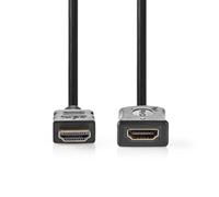 NEDIS Cavo HDMI ad alta velocità con Ethernet, connettore HDMI, uscita HDMI, 4K@60Hz, ARC, 10.2 Gbps, 5.00 m, rotondo, PVC, nero, etichetta