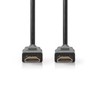 NEDIS Cavo HDMI ad alta velocità con Ethernet - HDMI maschio - 4K @ 60Hz - 18 Gbps - 1.00 m - rotondo - PVC - nero - etichetta