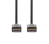 NEDIS Cavo HDMI Alta Velocità con Ethernet - HDMI Maschio - HDMI Maschio - 4K @ 60Hz - ARC - 18 Gbps - 1.00 m - Rotondo - PVC - Nero - Scatola