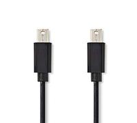 Nedis Cavo Mini DisplayPort | DisplayPort 1.2 | Mini DisplayPort maschio | Mini DisplayPort maschio | 21.6 Gbps | Placcato nickel | Tondo | PVC | Nero | Polybag 1.00 m 1.00 m