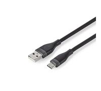 NEDIS Cavo USB | USB 2.0 | spina USB-A | spina USB-C™ | 15 W | 480 Mbps | nichelato | 1,50 m | rotondo | silicone | nero | scatola