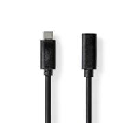 NEDIS Cavo USB | USB 3.2 Gen 1 | USB Type-C ™ maschio | USB Type-C ™ femmina | 5 Gbps | 60 W | nichelato | 2.00 m | rotondo | PVC | nero | sacchetto di plastica