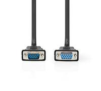 Nedis - Cavo VGA VGA maschio - VGA H femmina, 5,0 m, colore: Nero