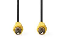 Nedis Cavo video composito - RCA - RCA - Nichelato - 480p - 5.00 m - Rotondo - PVC - Nero - Label