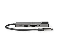NEDIS CCBW64775AT02 Adattatore USB | USB 3.2 Gen 1 | USB-C™ Femmina | Uscita HDMI™ / RJ45 femmina/SD / 2X USB-C™ / 3.5 mm femmina / 3X USB-A femmina | 5 Gbps | 0.20 m