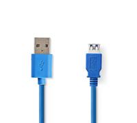 Nedis CCGB61010BU20 Cavo USB 3.2 Gen 1 (3.1 Gen 1) 2 m USB A Blu - Nouvo